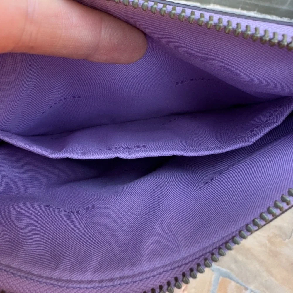 COACH Kitt Messenger Crossbody Bag-Crossgrain Leather-Limited Edtn Lilac-#59975